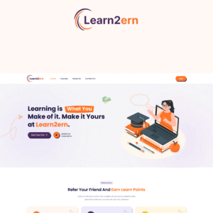 Learn2Earn – Education & LMS HTML Website Template